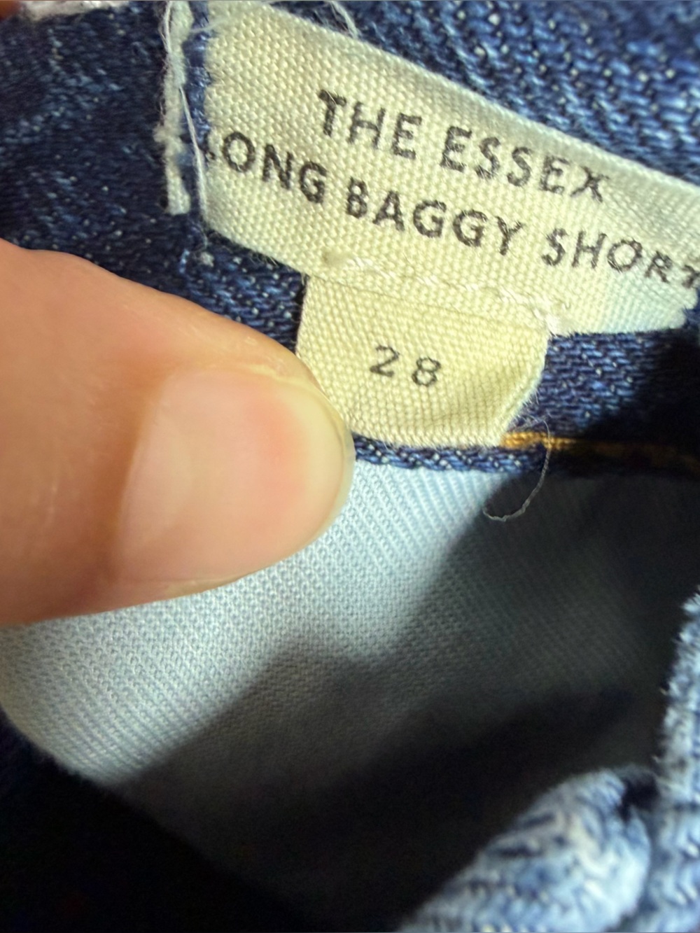 Madewell The Essex Long Baggy Short Shibori Wash Size 28 - Picture 7 of 11